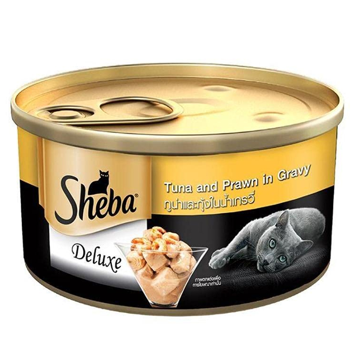 TUNA & PRAWN  IN GRAVY 85g